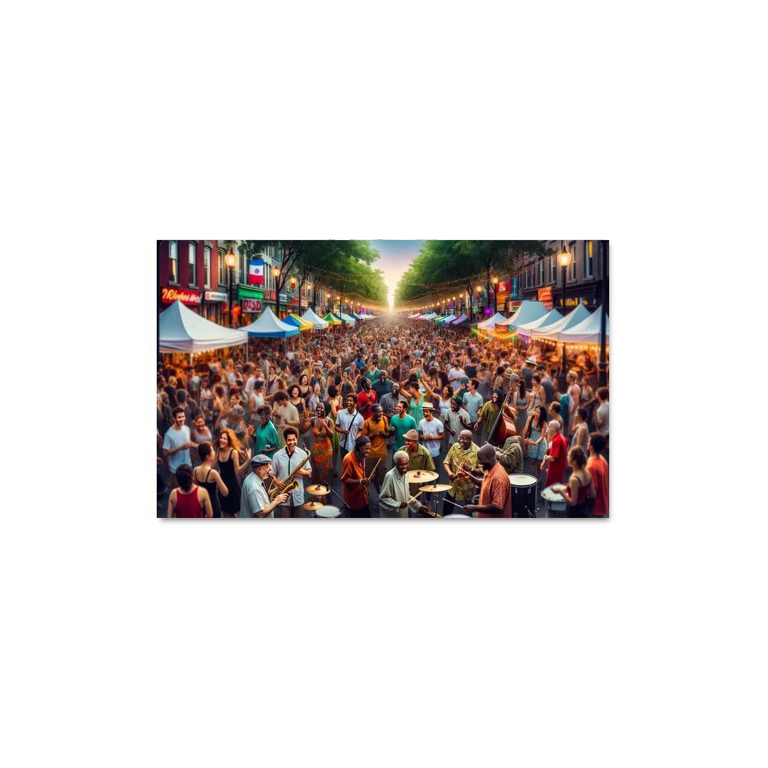 Montreal International Jazz Festival - Canada Modern Paintings Frame