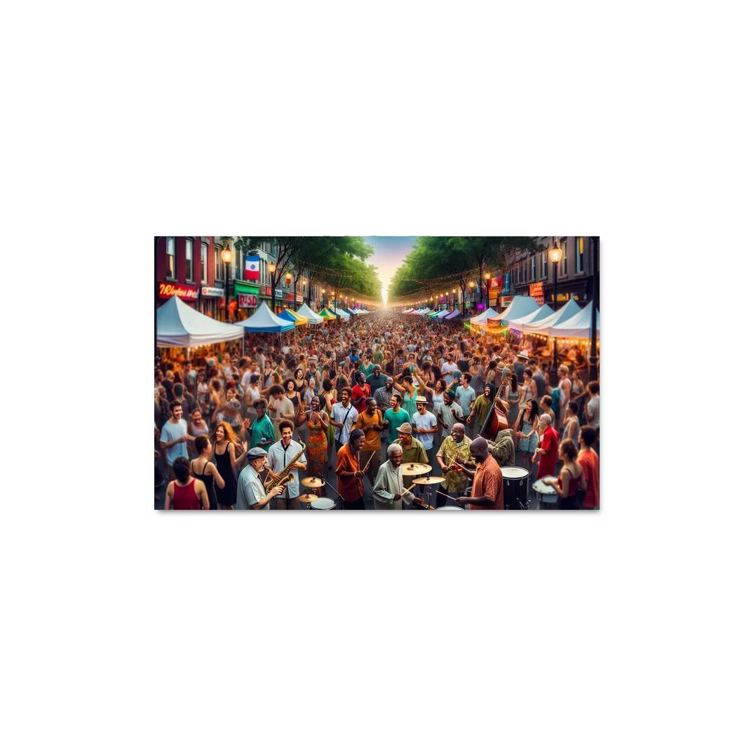 Montreal International Jazz Festival - Canada Modern Paintings Frame