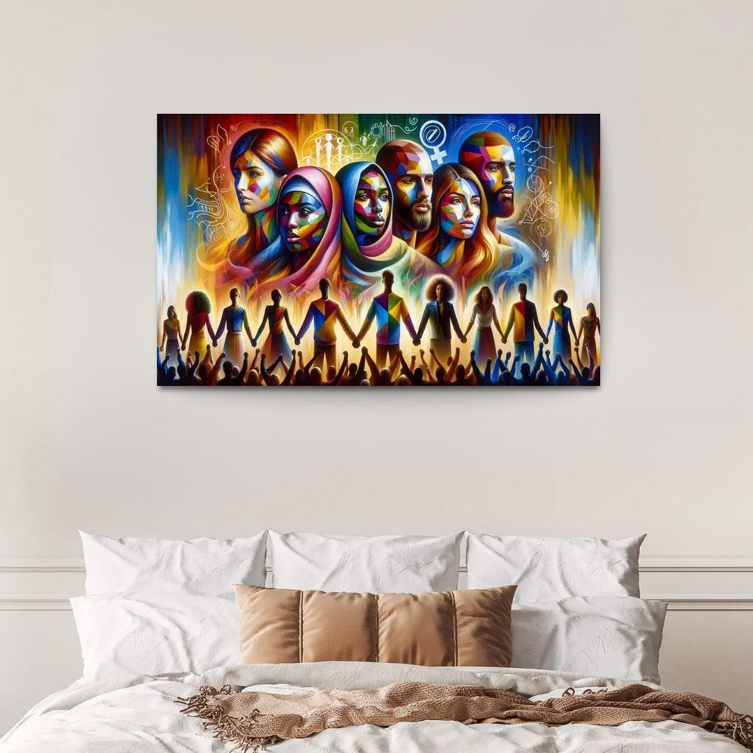 Echoes Of Equality Gender Justice Through Art Multi-panel Paintings