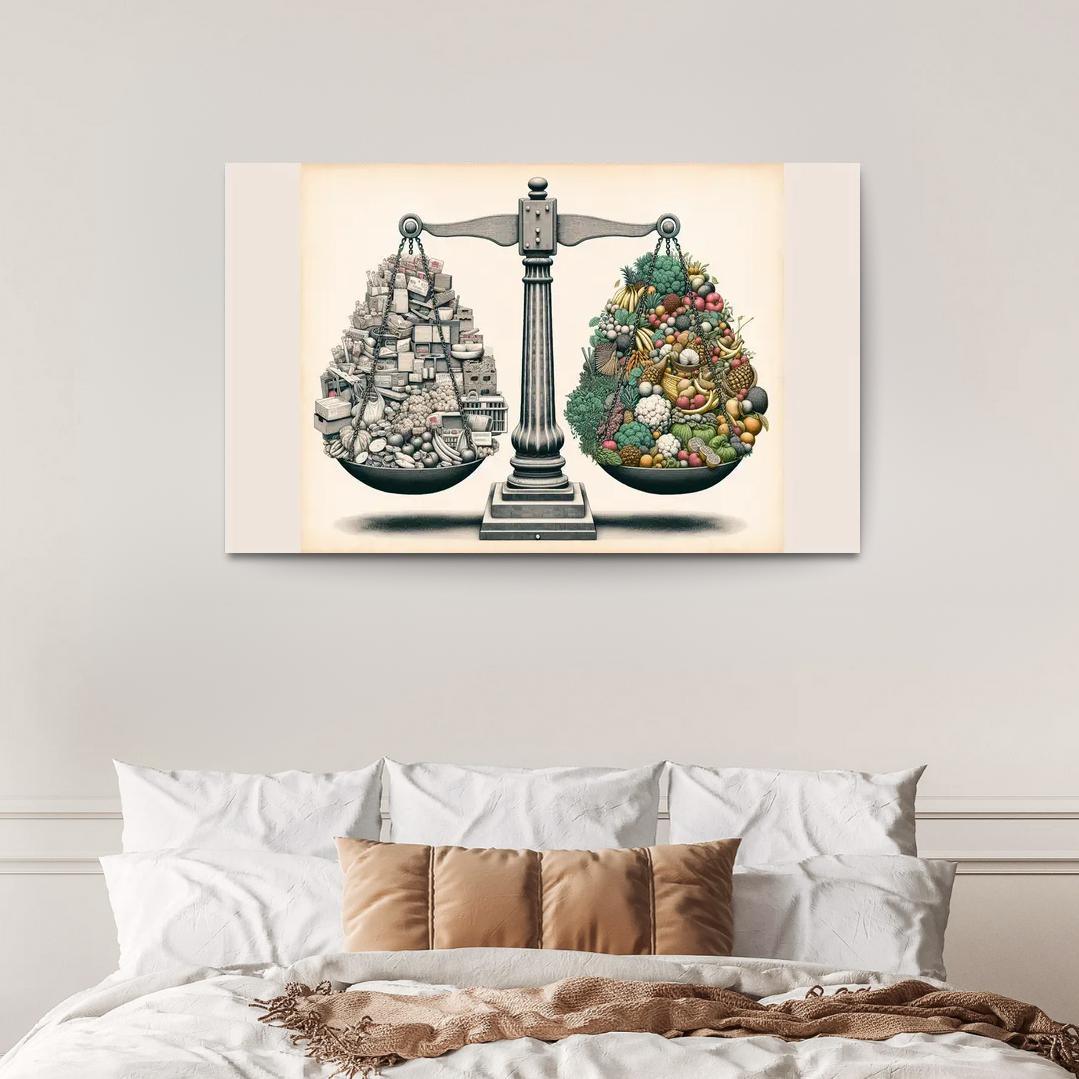 The Price Of Progress The Cost Of Consumerism Custom Paintings Frame