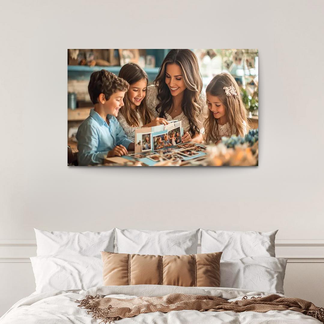 Mosaic Of Memories A Mothers Love Canvas Paintings Frame