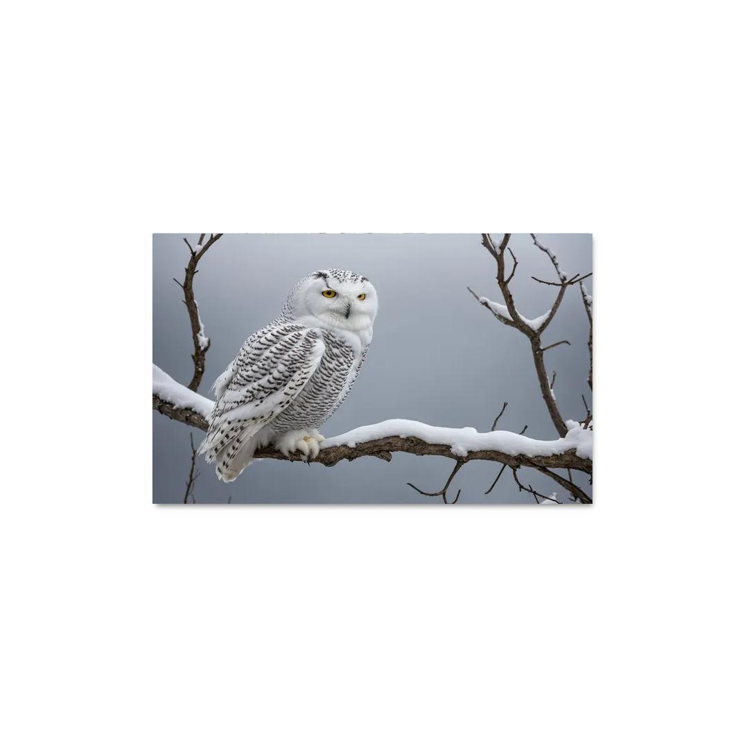The Majestic Snowy Owl Guardian Of The Arctic Framed Paintings