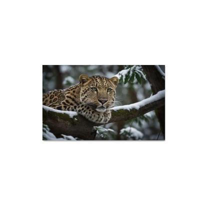 The Magnificent Amur Leopard Ghost Of The Forest Canvas Paintings Frame