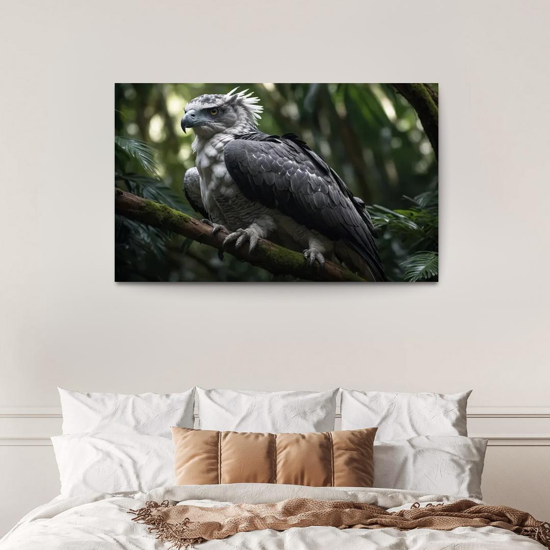The Enchanting Harpy Eagle Ruler Of The Rainforest Canvas Paintings Frame