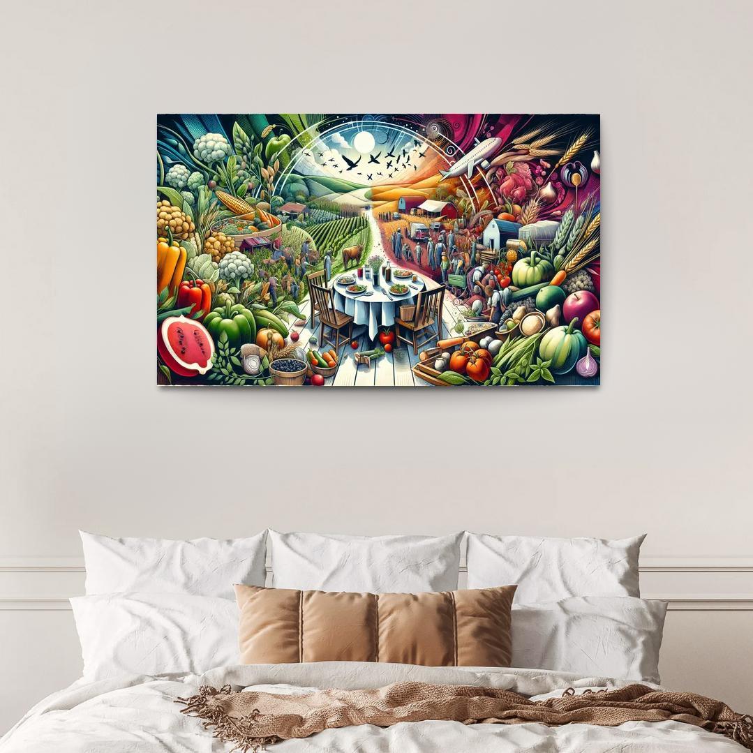 The Fabric Of Life Understanding Food Systems Custom Paintings Frame