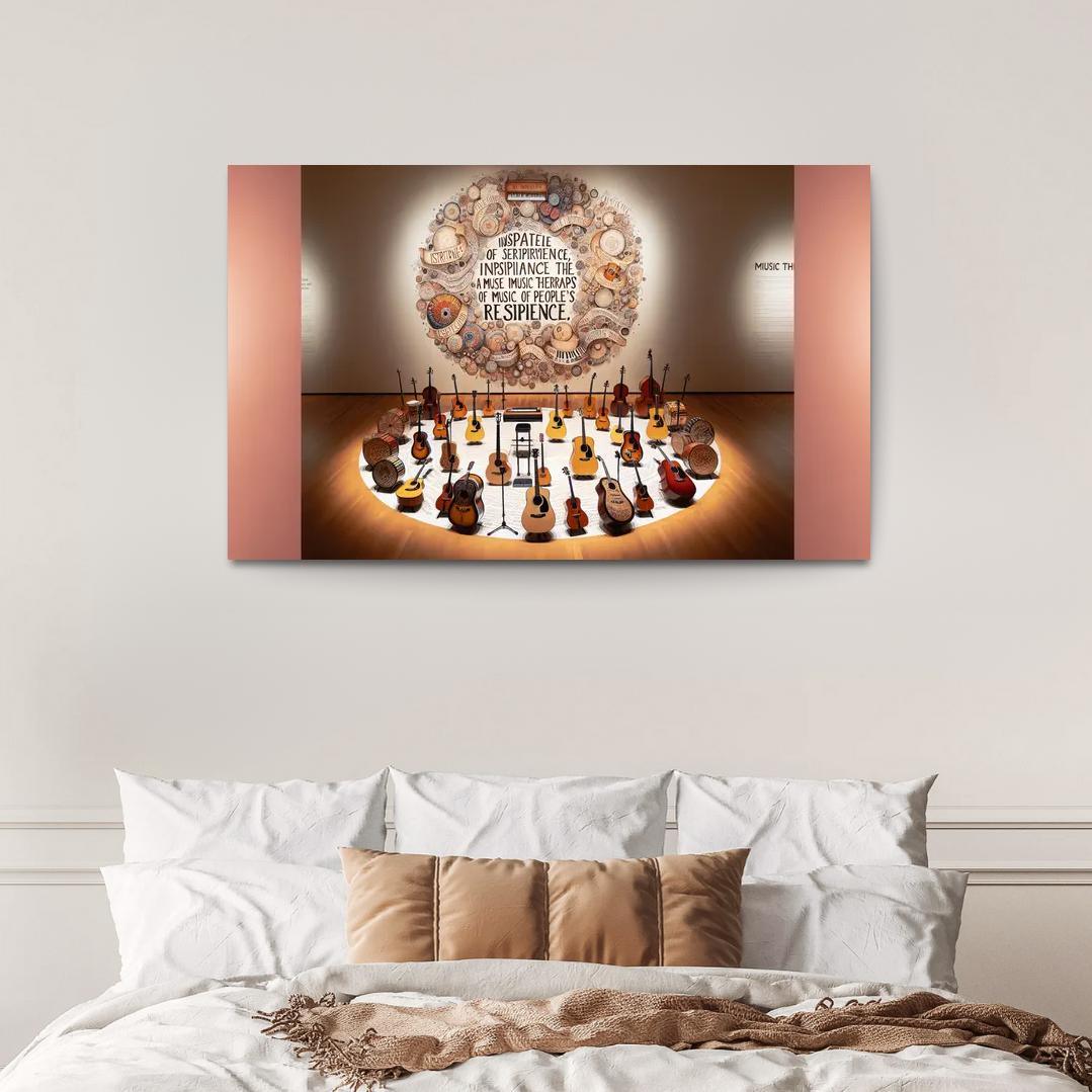 Melodies Of The Unheard Advocating For Music Therapy Multi-panel Paintings