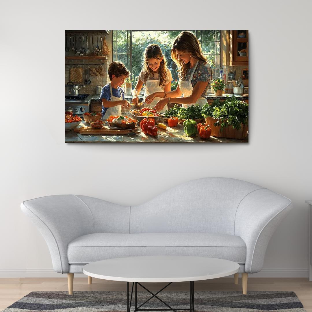 Moments In The Kitchen A Mothers Love Recipe Custom Paintings Frame