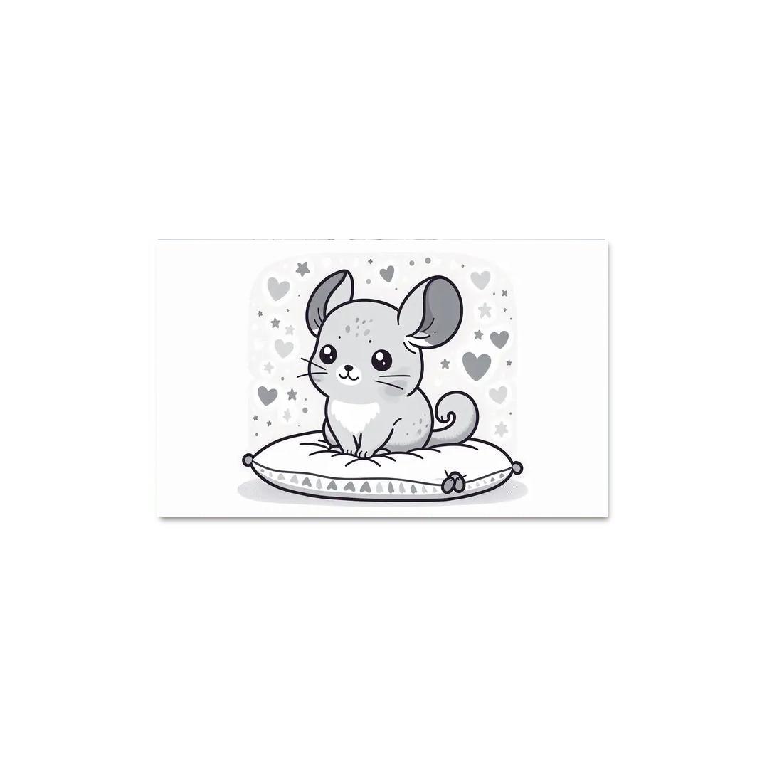 Charming Chinchilla - Cozy Friend Framed Paintings
