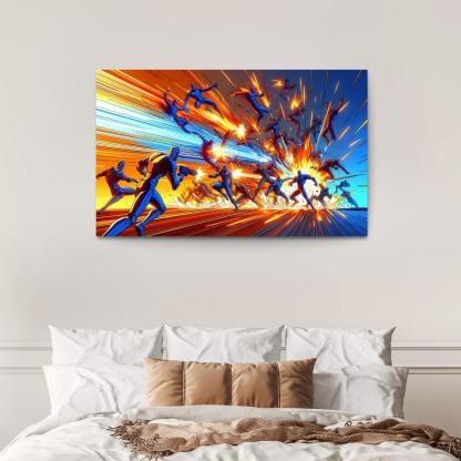 Dragon Ball Z Energy 1 Piece HD Canvas Wall Art-Original Frame