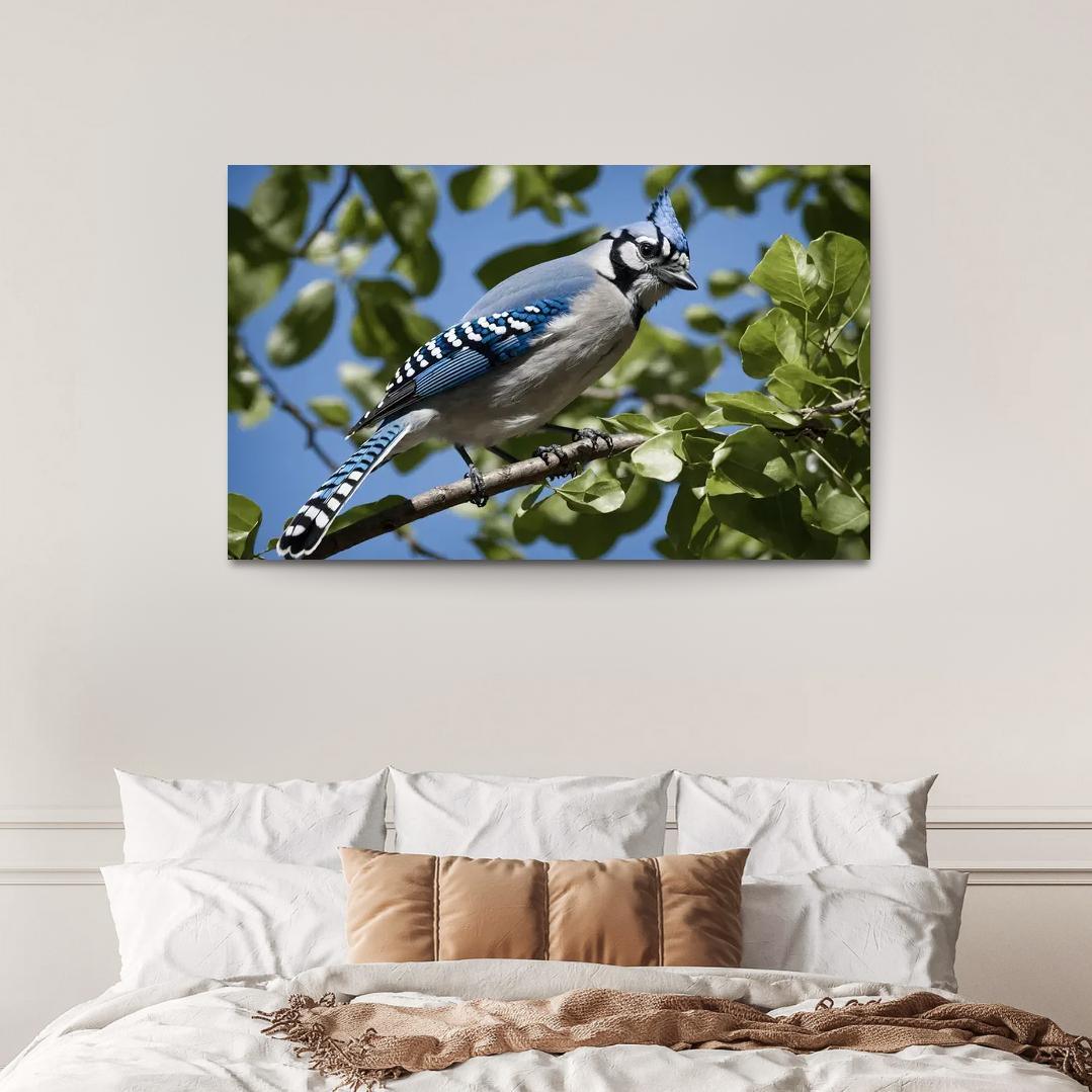The Majestic Blue Jay Multi-panel Paintings