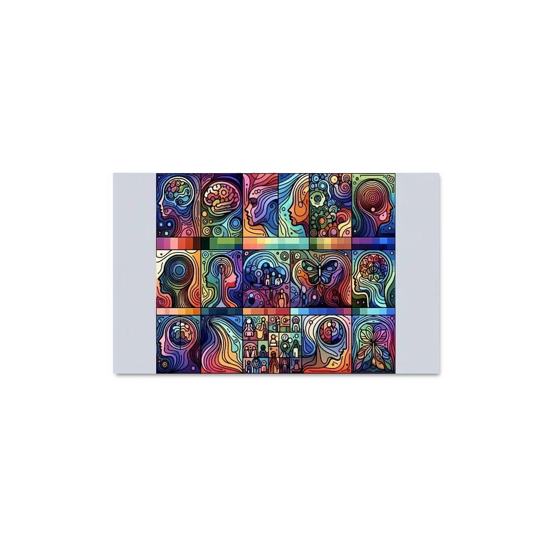 Awakening Awareness Mental Health Advocacy Through Art Multi-panel Paintings