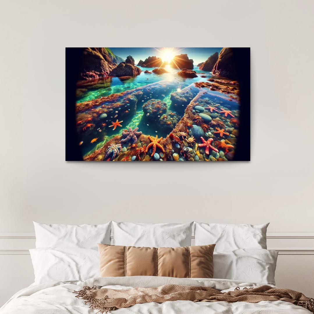 Tranquil Tide Pools Nature's Aquarium Abstract Paintings Frame