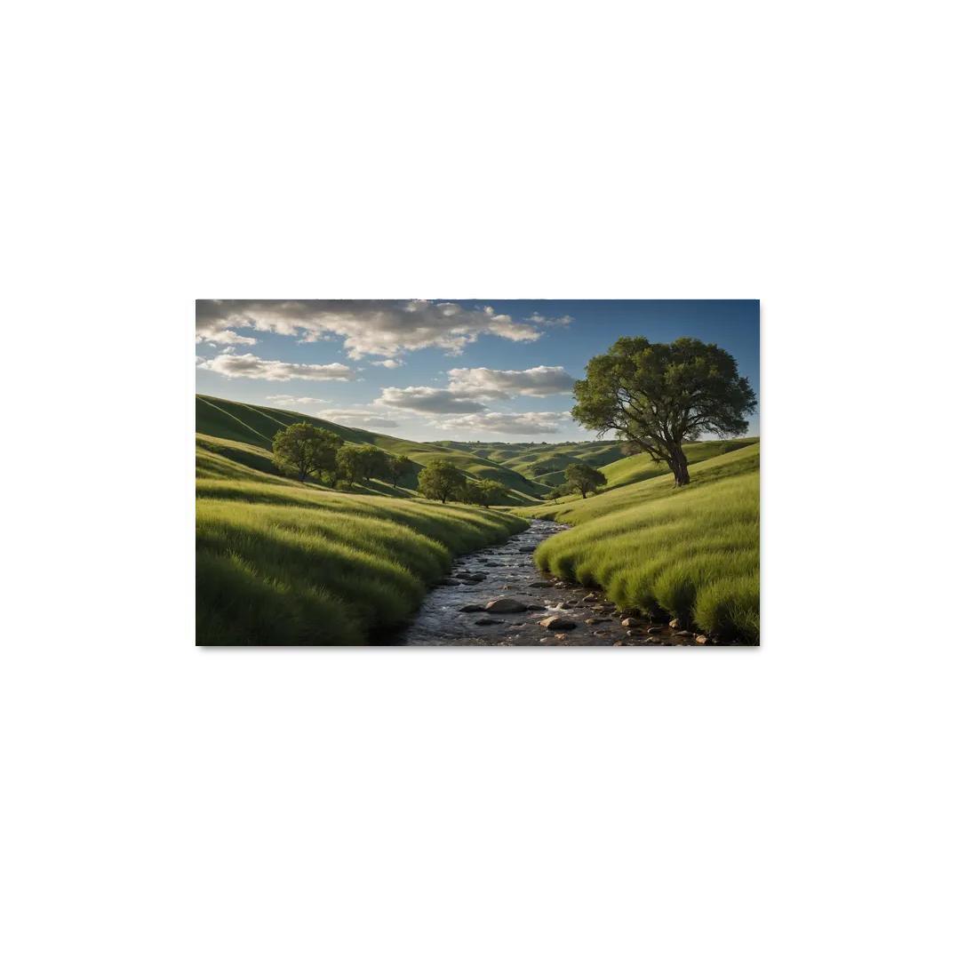 The Calming Vistas Of Verdant Hills Multi-panel Paintings