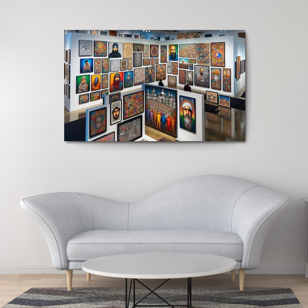 Fragments Of Reality Exploring Identity And Belonging Multi-panel Paintings