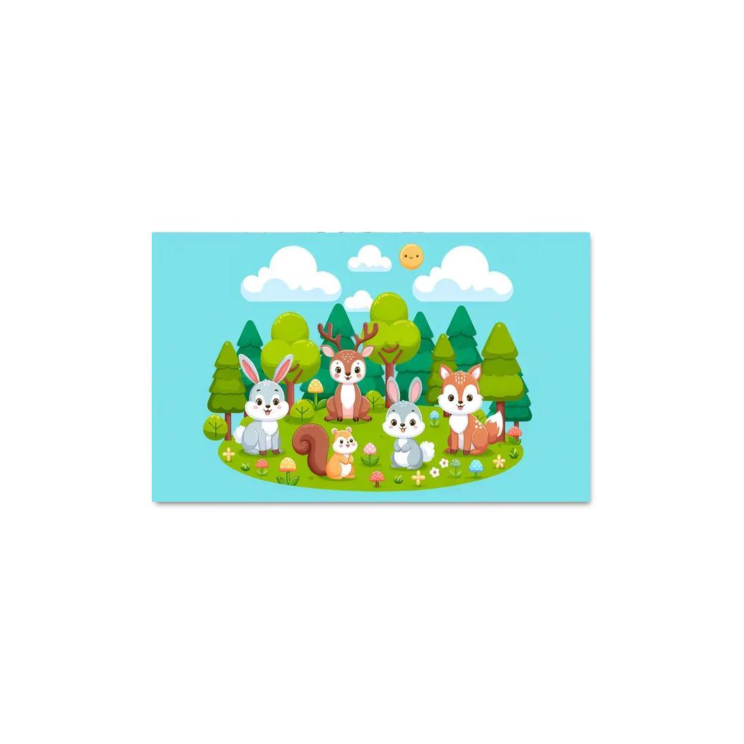 Friendly Forest Friends Premium Artwork Frames