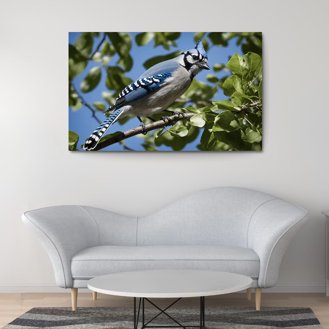The Majestic Blue Jay Multi-panel Paintings