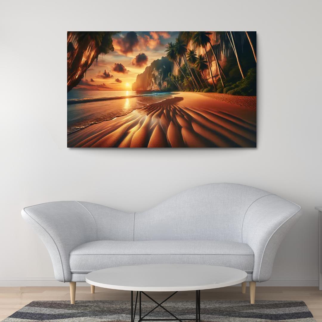 Tranquil Waters Edge A Quiet Retreat Custom Paintings Frame