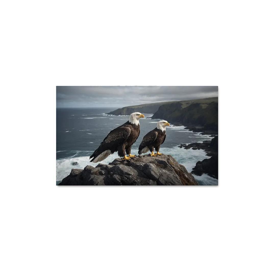 The Magnificent Steller's Sea Eagle Ocean's Sovereign Oil Paintings Frame