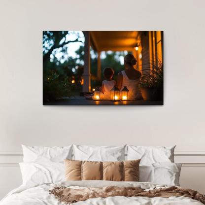 The Light Of Guidance A Mothers Wisdom Canvas Paintings Frame