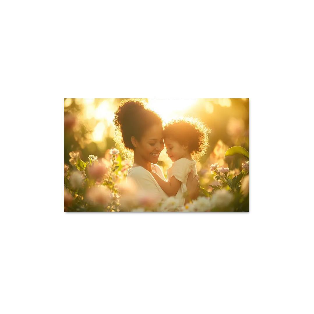 A Mothers Embrace The Essence Of Safety Custom Paintings Frame