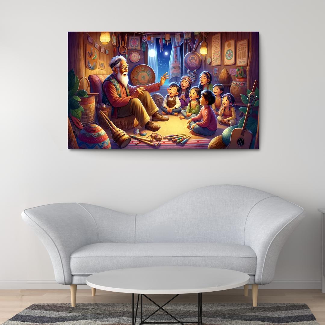 Bridging Generations The Legacy Of Cultural Knowledge Custom Paintings Frame