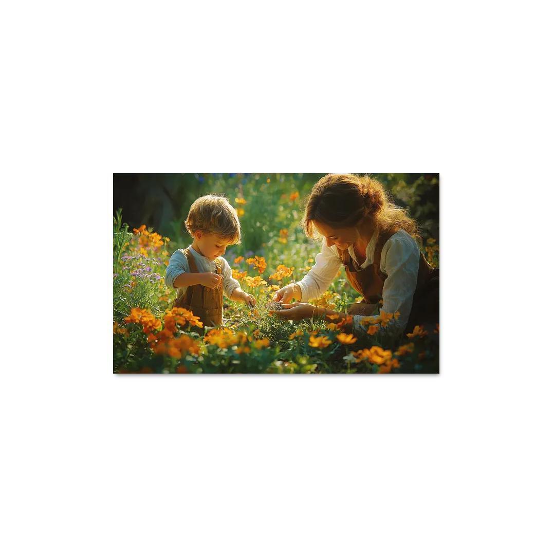A Garden Of Hope A Mothers Nurturing Spirit Canvas Paintings Frame
