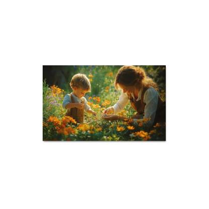 A Garden Of Hope A Mothers Nurturing Spirit Canvas Paintings Frame