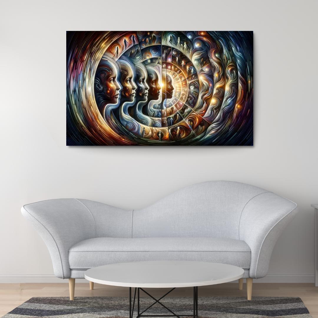 Infinite Echoes Of Self Premium Artwork Frames