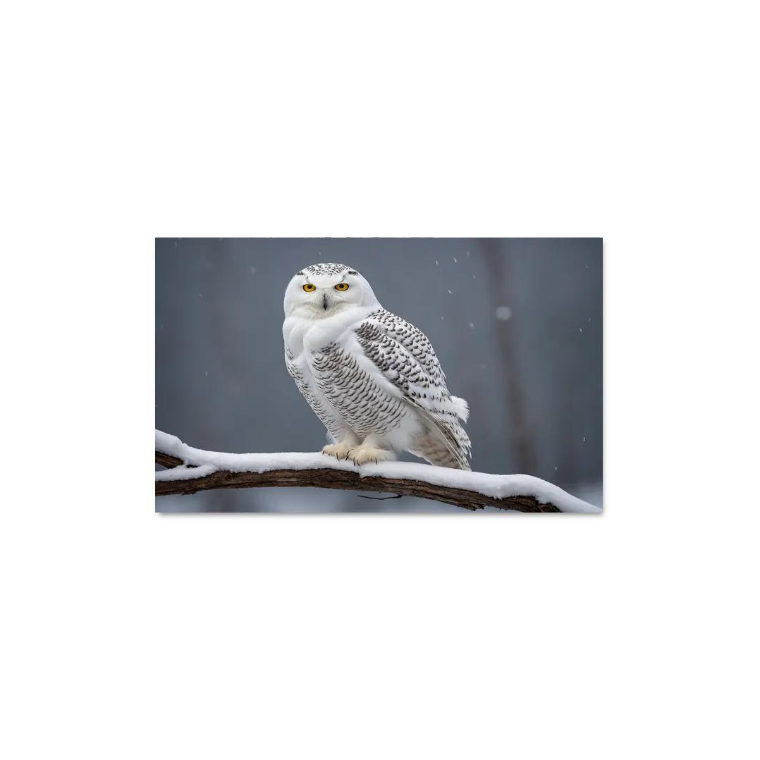 The Elusive Snowy Owl A Winter Wonder Custom Paintings Frame