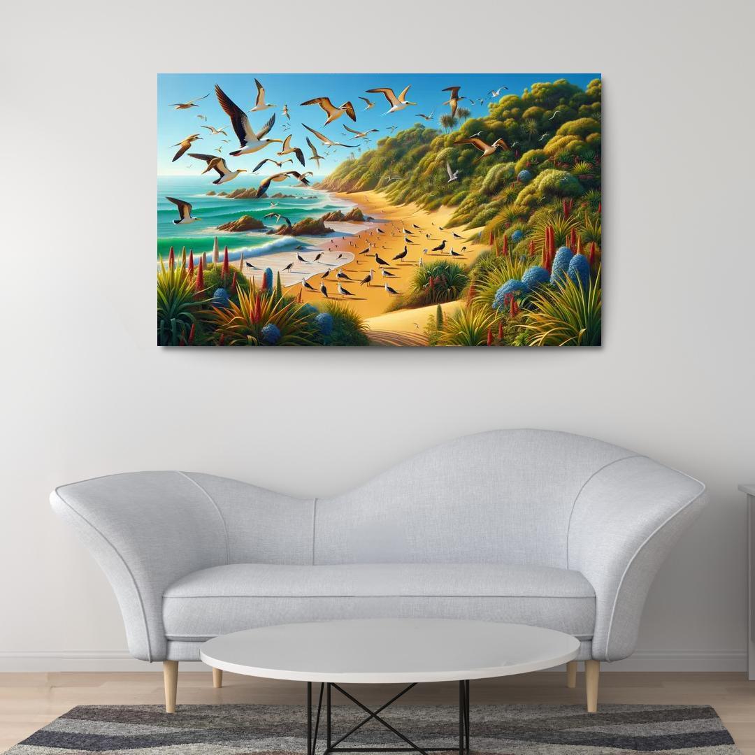 Eagle Nest Beach A Wildlife Sanctuary Custom Paintings Frame
