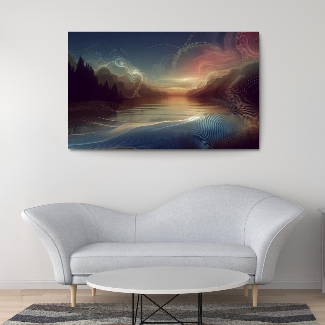 The Symphony of Silence 1 Piece HD Canvas Wall Art-Original Frame