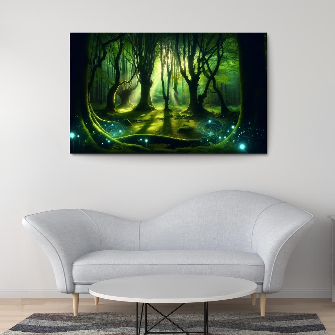 The Whispering Glade 1 Piece HD Canvas Wall Art-Original Frame