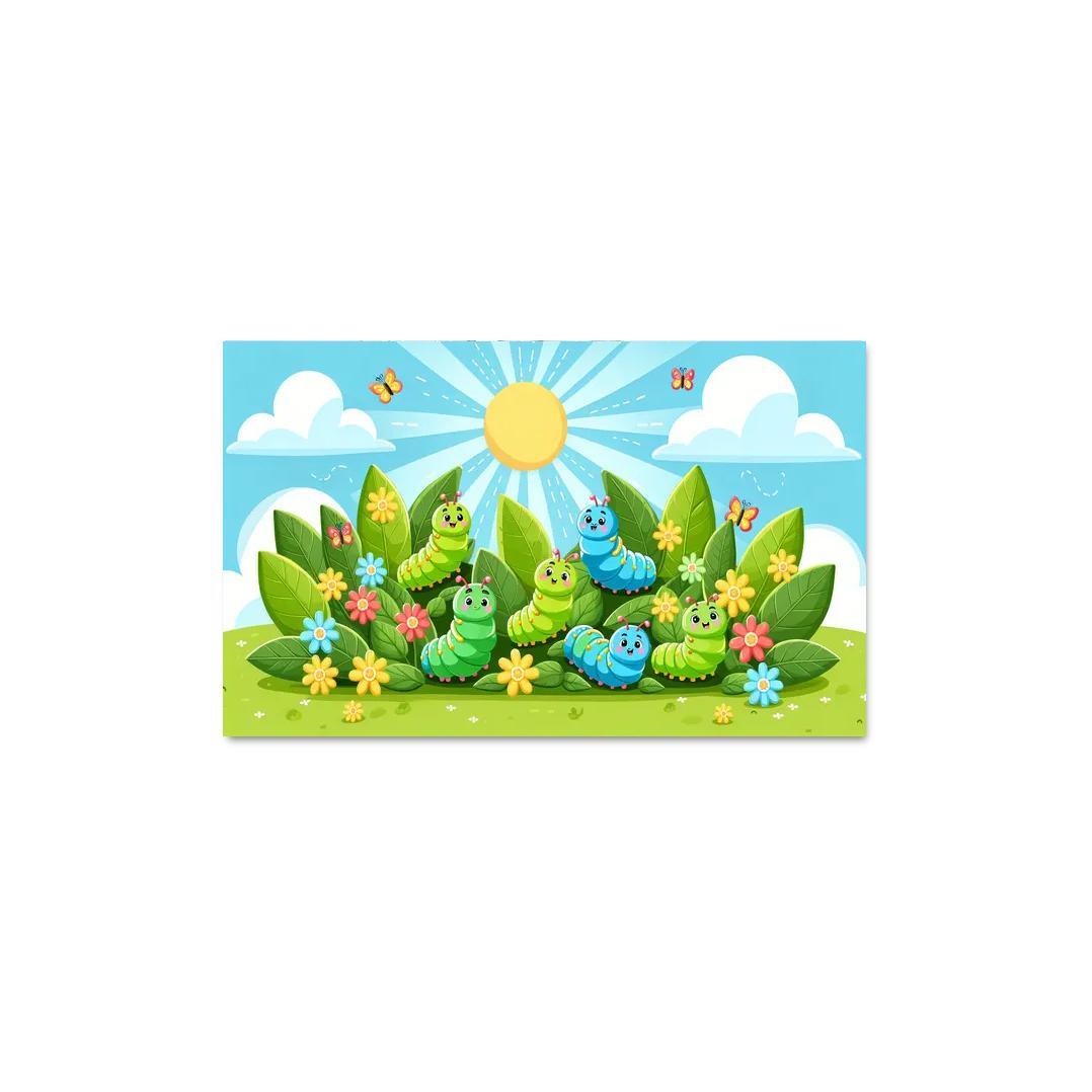 Cheery Caterpillars - Natures Wonders Framed Paintings