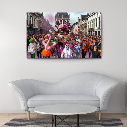 Carnival Of Aalst - Belgium Framed Paintings