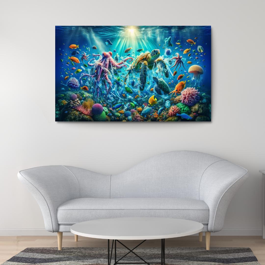 A Future Without Plastic Reimagining Waste Custom Paintings Frame