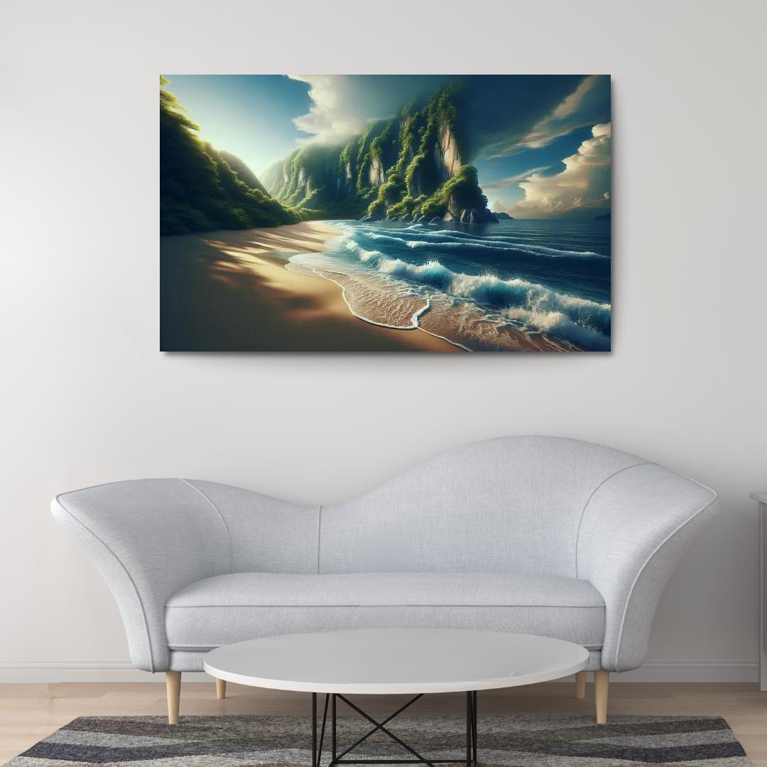 Secluded Sands A Hidden Retreat Premium Artwork Frames