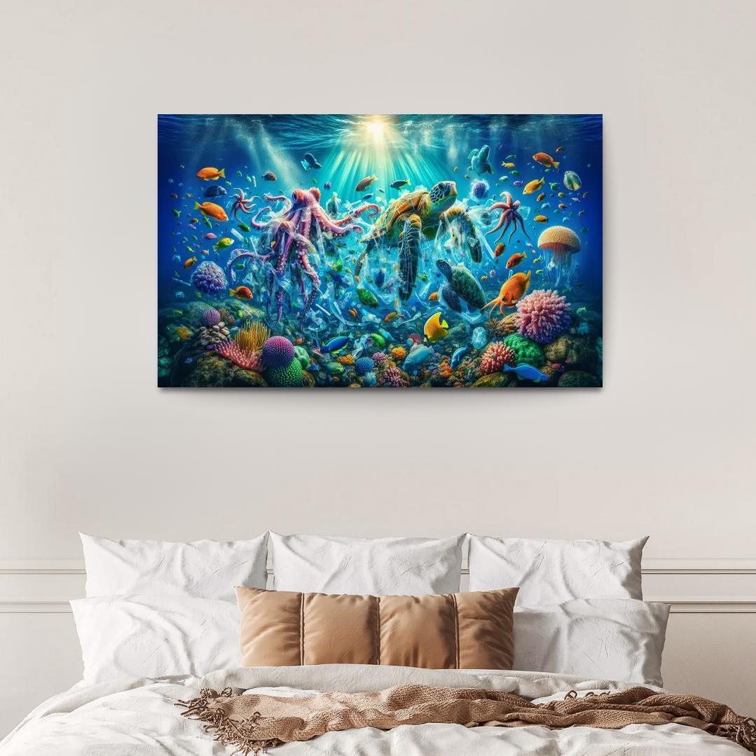 A Future Without Plastic Reimagining Waste Custom Paintings Frame