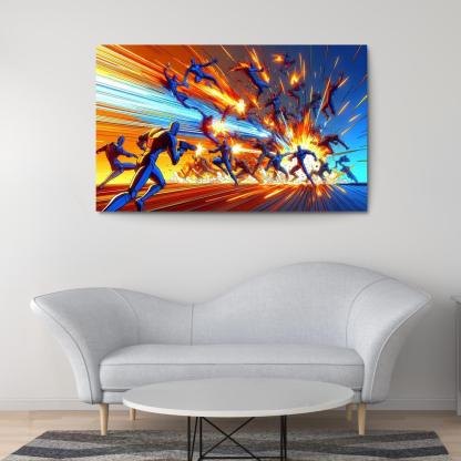 Dragon Ball Z Energy 1 Piece HD Canvas Wall Art-Original Frame
