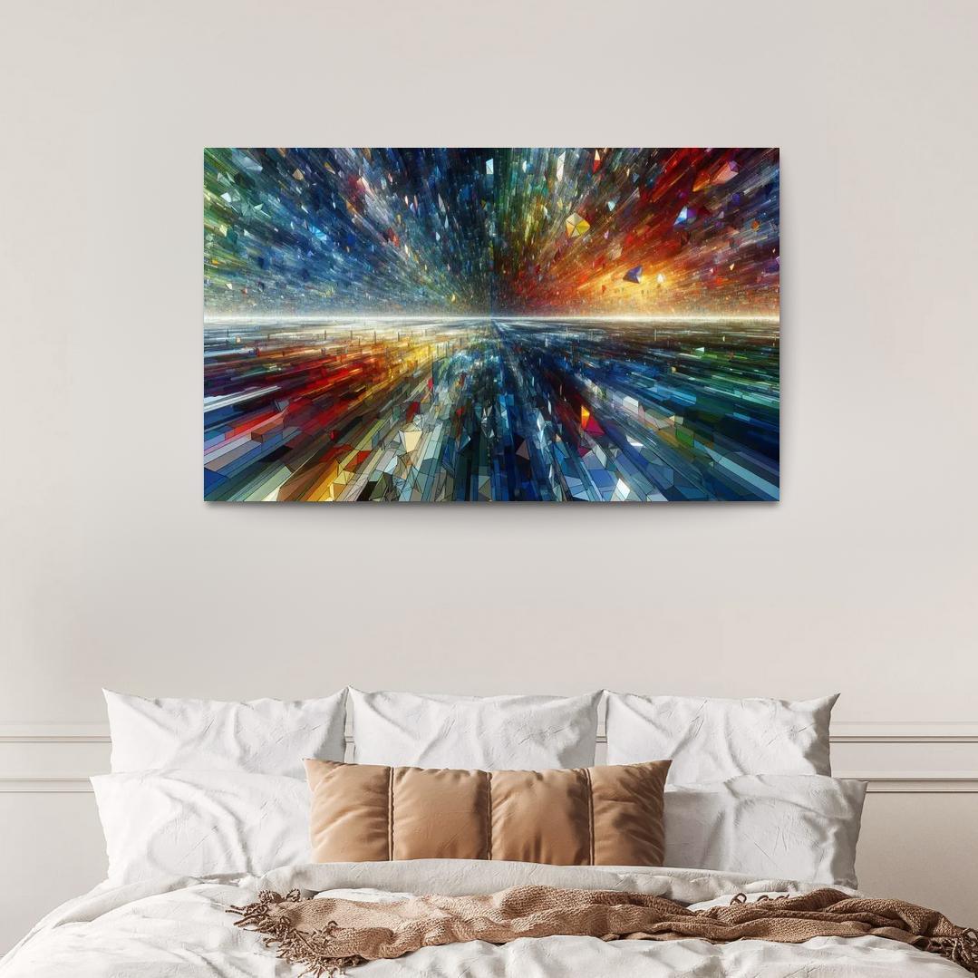 Fragments of Infinite Possibility 1 Piece HD Canvas Wall Art-Original Frame