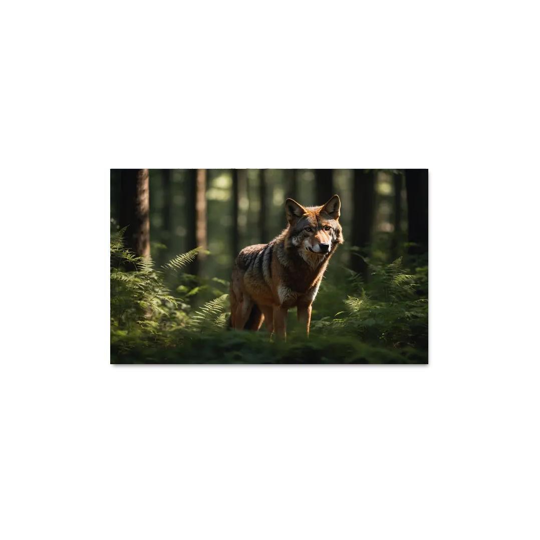 The Enigmatic Red Wolf In The Eastern Forests Framed Paintings