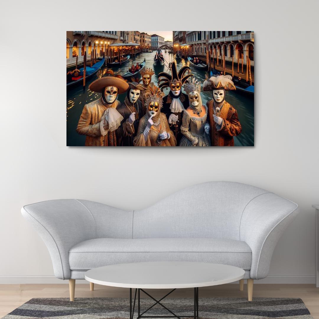 Carnival Of Venice - Italy Framed Paintings