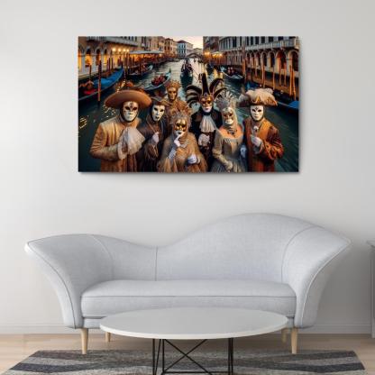 Carnival Of Venice - Italy Framed Paintings