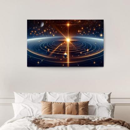 The Mechanics Of Stellar Parallax Abstract Paintings Frame