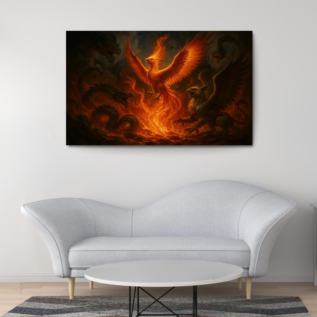 Mythical Beasts - Legendary Creatures Framed Paintings