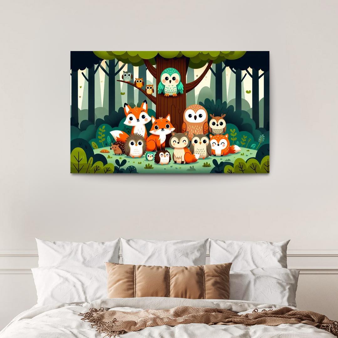Whimsical Woodland Friends Premium Artwork Frames
