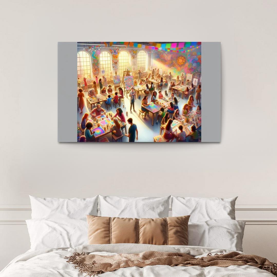 Voices Of Tomorrow Art For Youth Empowerment Modern Paintings Frame