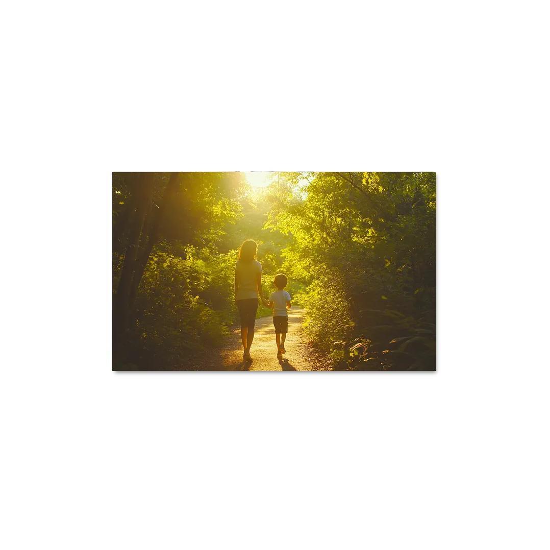 Footprints Of Love A Mothers Path Canvas Paintings Frame