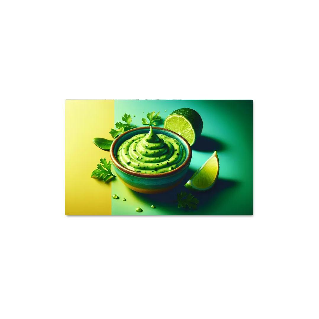 Creamy Avocado Lime Dressing 1 Piece HD Canvas Wall Art-Original Frame