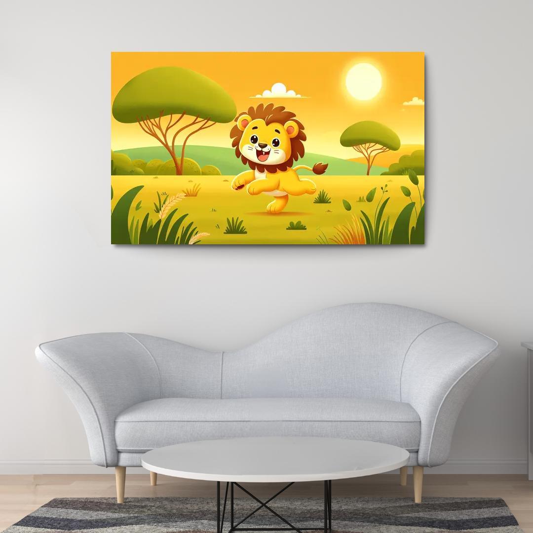 Lively Lions - Safari Magic Framed Paintings