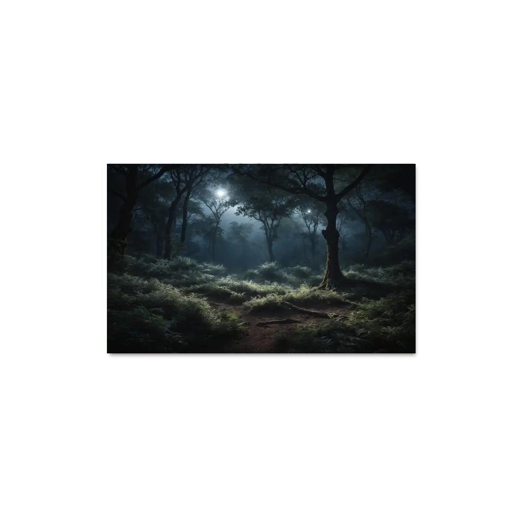 The Enchanted Glade Of Moonlit Foliage Oil Paintings Frame